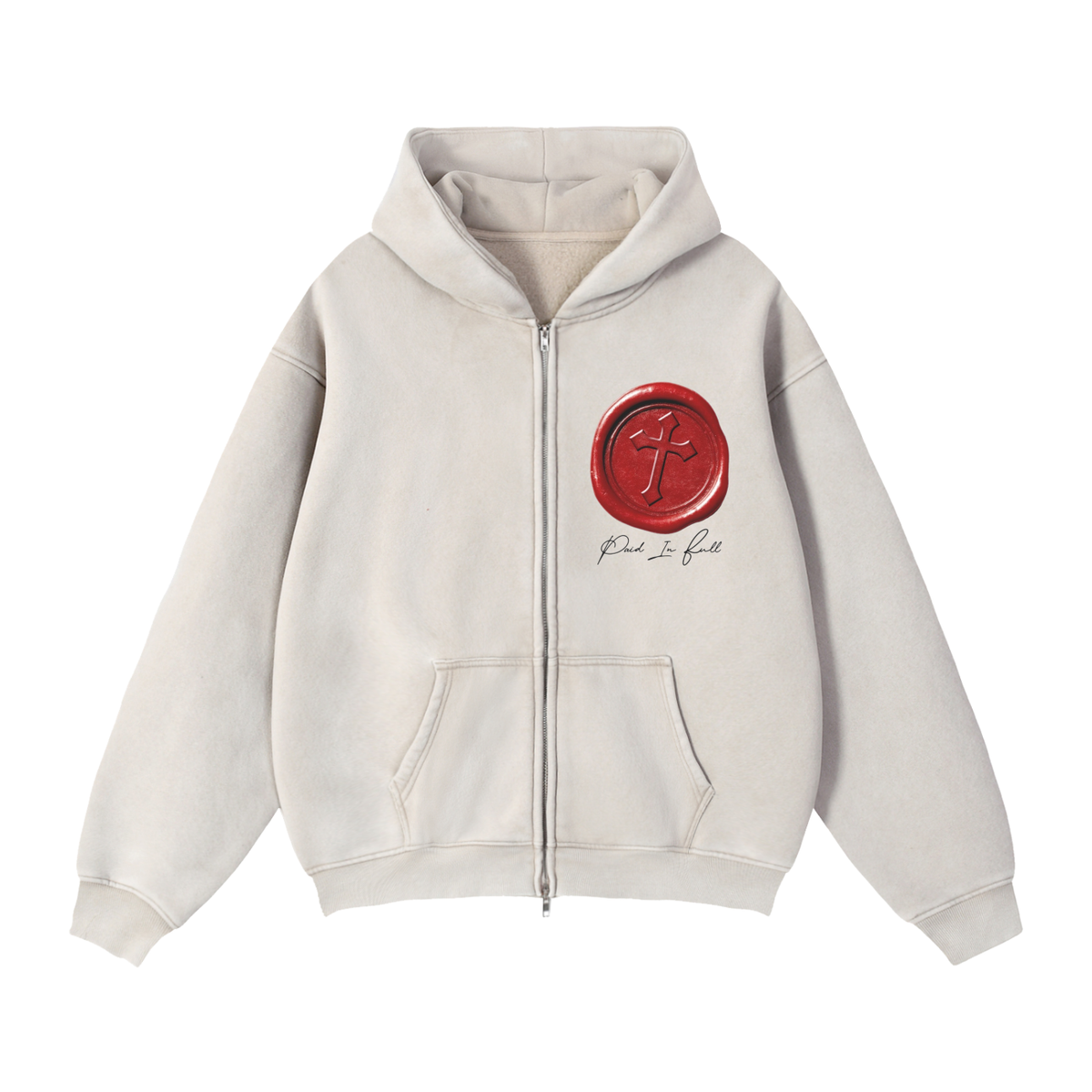 MEN HOLY Boxy Fleece Hoodie