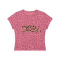 Women’s Leopard Print Crop T-Shirt