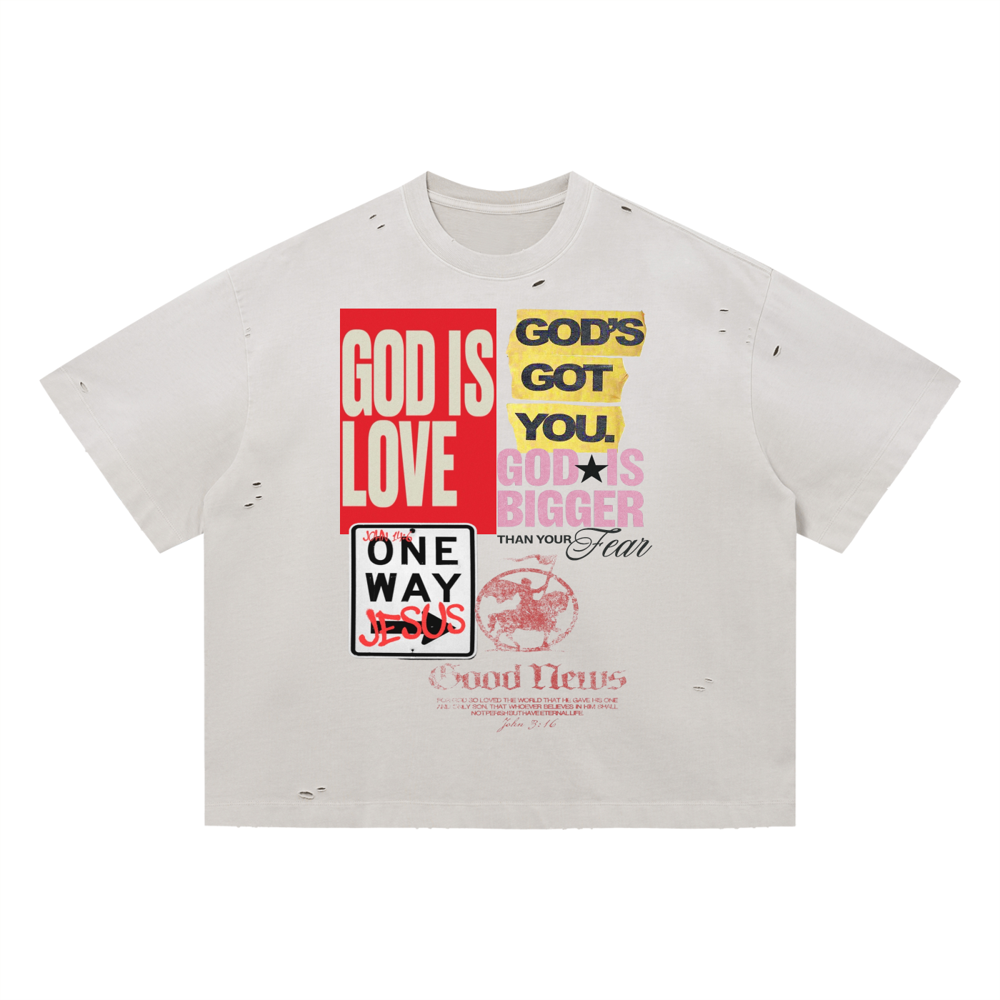 Vintage KJV Boxy Oversized TEE