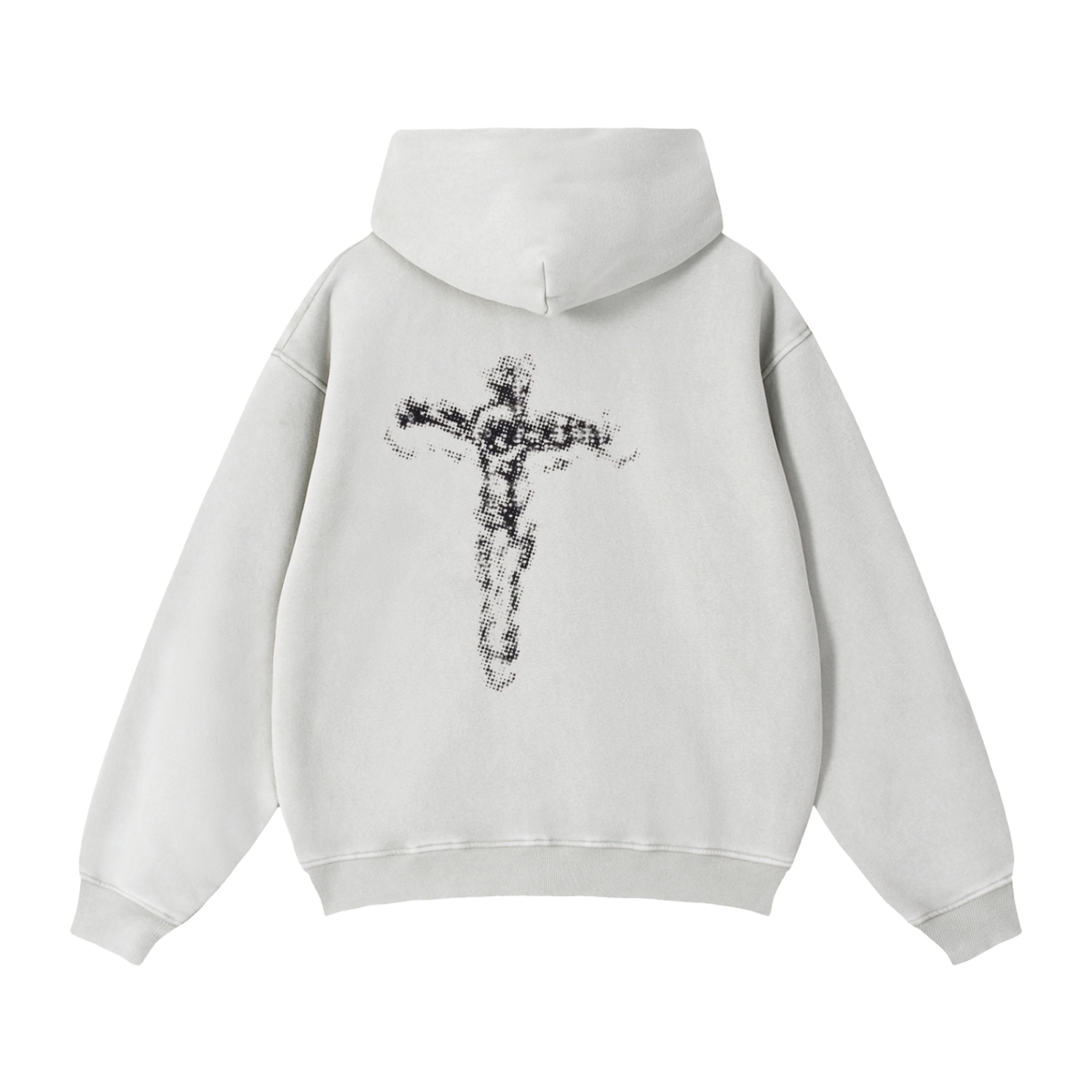 MEN HOLY Boxy Fleece Hoodie