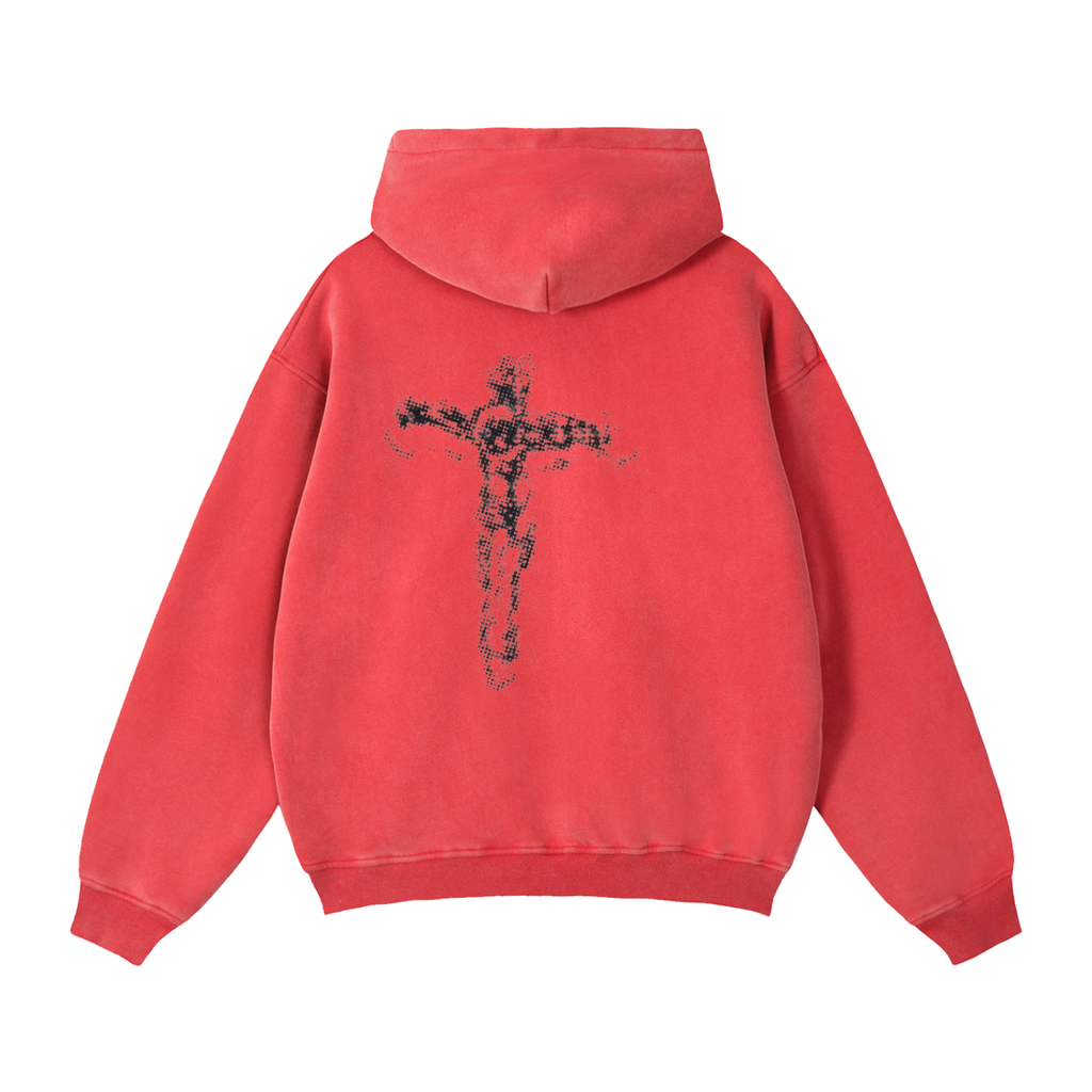 MEN HOLY Boxy Fleece Hoodie
