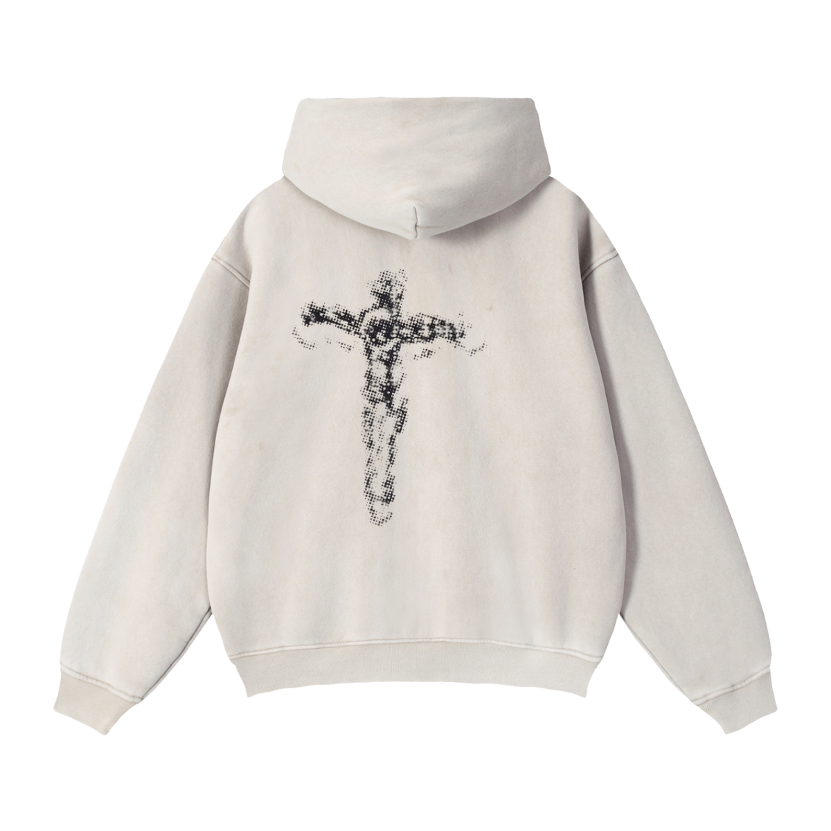 MEN HOLY Boxy Fleece Hoodie