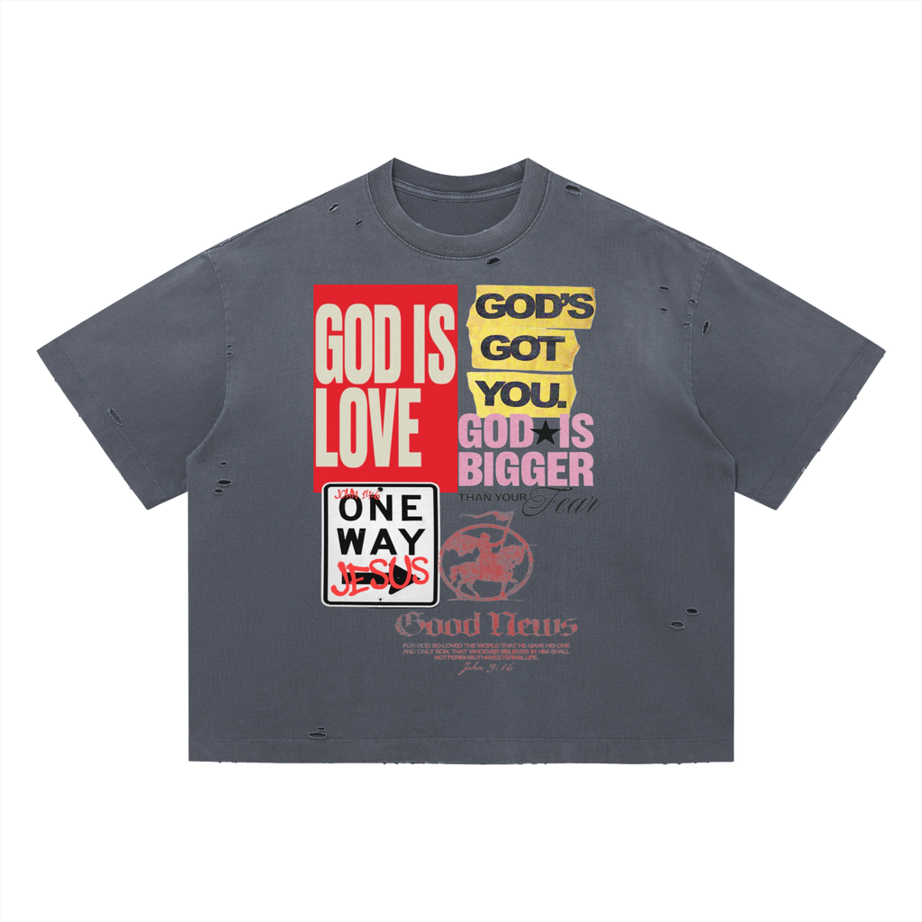 Vintage KJV Boxy Oversized TEE