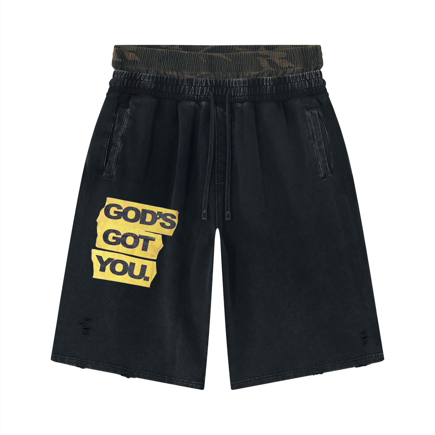 Vintage GGY Distressed Wide Leg Shorts